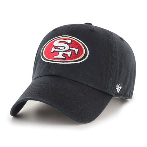 '47 Brand San Francisco 49ers Cleanup Basic Adjustable Hat - Black