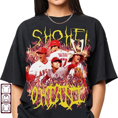 Shohei Ohtani Metal Merch, Shohei Ohtani Bootleg Shirt Designed & Sold ...