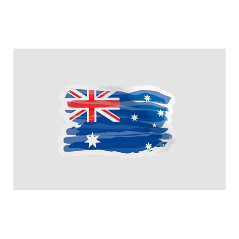 Australia Flag Style 21 Sticker - DecalsHouse