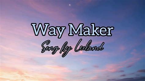 Waymaker Lyrics Printable