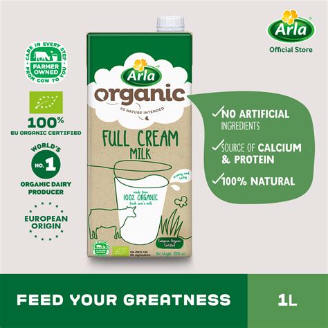 Arla Organic Full Cream Milk 1L | Lazada PH