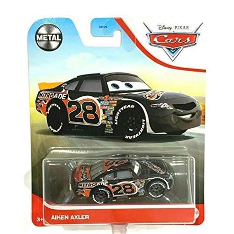 Made for You fashion trends DieCast Disney Pixar Cars Metal Series 1:55 Scale, Aiken Axler (Black)