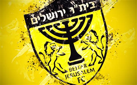 Download wallpapers Beitar Jerusalem FC, paint art, logo, creative ...