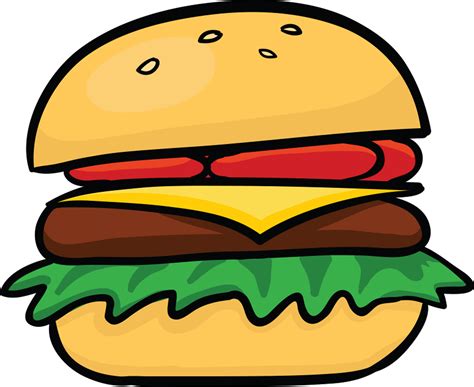 Hamburger Clipart Sad Cartoon Png Download Full Size Clipart | Images and Photos finder