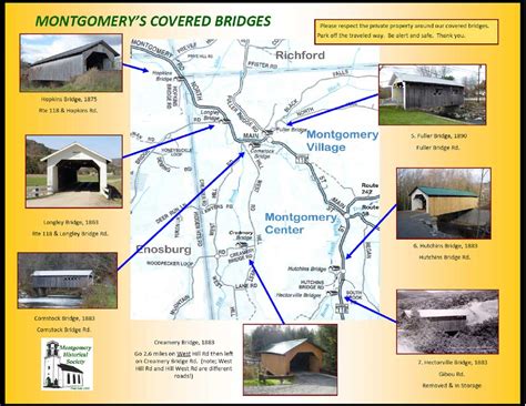 Covered Bridge Capitol Of Vermont - Guide To Montgomery Vermont