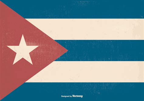 Retro Old Cuba Flag - Download Free Vector Art, Stock Graphics & Images