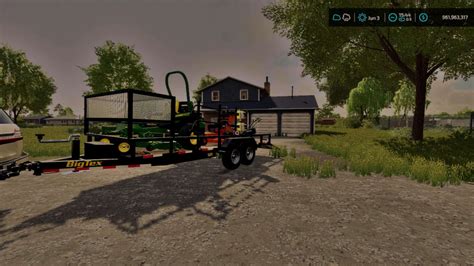 Big Tex 24ft Lawn Care Trailer v1.0.0.0 - FS25 / FS22 Mod