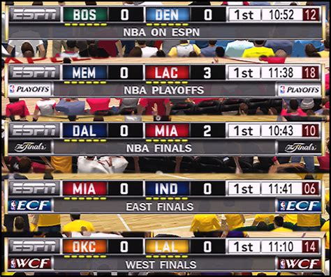 NBA 2k13 Scoreboard Patches : TNT, ESPN, NBC, NBA TV, CSN, Fox Sports ...