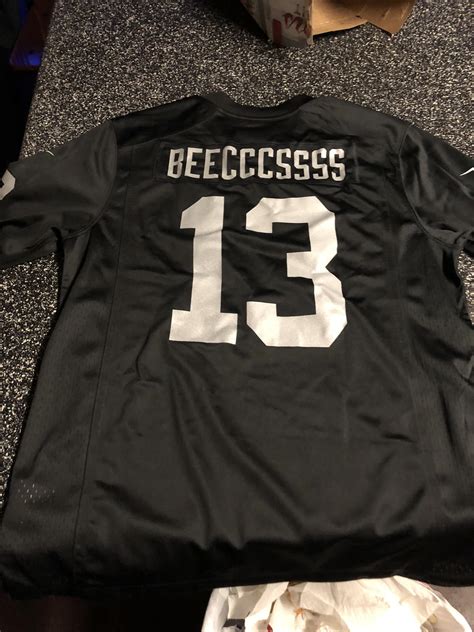 Got my gf a custom raiders jersey so she doesn’t have to wear my ...