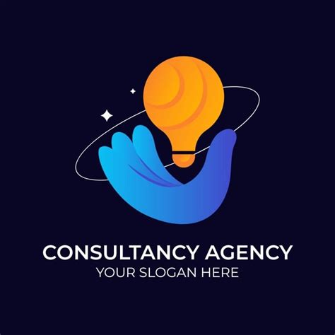 Edit this Gradient Minimalist Consultancy Agency Logo ready-made template