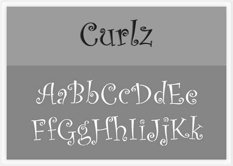 Curlz Font Alphabet Stencil | Letter Stencils | Stencils Online