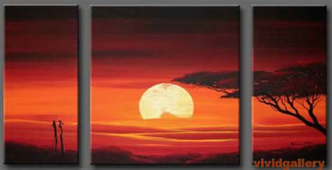 African Sunrise Painting at PaintingValley.com | Explore collection of ...