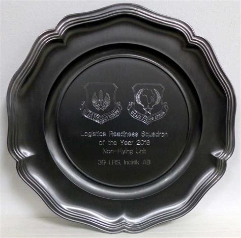 USAFE AFAFRICA Annual Award Plate engraving - Trophy Center | Trophy Center