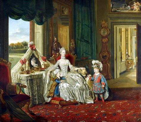 Queen Charlotte with her Two Eldest Sons, 1765 - Johan Zoffany ...