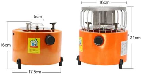 WJWA Camping Propane Heater Outdoor Portable Gas Heater & Stove 2 in 1 ...