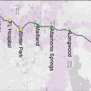 SunRail stations and Orlando metropolitan area. | Download Scientific Diagram