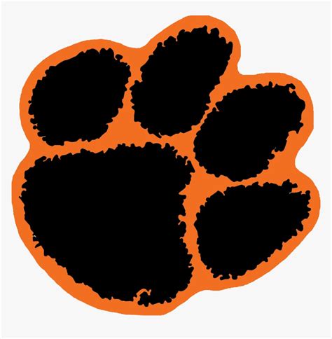 Transparent Tiger Cheerleader Clipart - Clemson Tiger Paw, HD Png ...