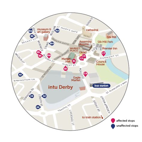 Derby City Centre Map