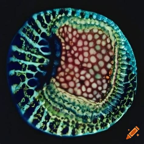 Microscopic image on Craiyon