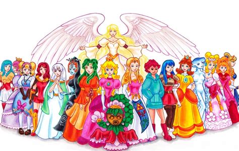 Nintendo Princesses by FireFiriel on DeviantArt