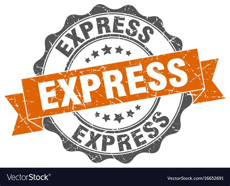 Express stamp sign seal Royalty Free Vector Image