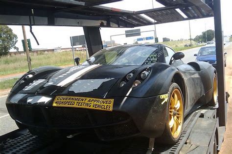 Pagani C9 test mule written off on Stuttgart Autobahn