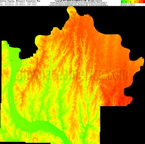 Free Saline County, Missouri Topo Maps & Elevations