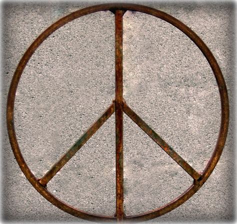 Peace Sign Metal Wall Art