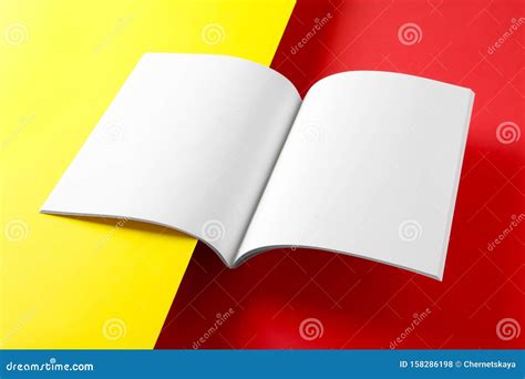 Empty Book Pages on Background. Mockup for Design Stock Photo - Image of document, open: 158286198