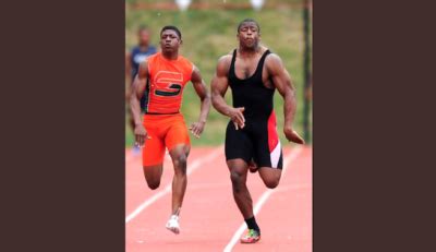 Nick Chubb's High School Track Photos Look Photoshopped - stack