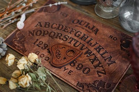 Red wood Classic Ouija board Halloween Party Occult | Etsy