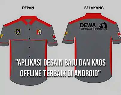 15 Aplikasi Desain Baju dan Kaos Offline Terbaik di Android