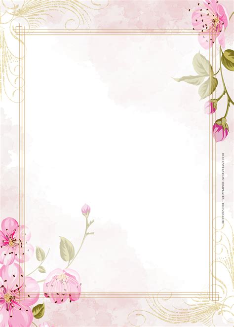 10-Pink-Fantasia-Gold-Floral-Wedding-Invitation-Templates-Seven | Download Hundreds FREE ...