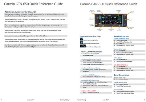 GARMIN GTN-650 GPS QUICK REFERENCE MANUAL | ManualsLib