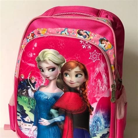 Disney princess pink backpack bag school bag