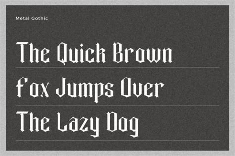 Metal Gothic Font Free Download » DaFontsPro