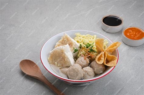 Premium Photo | Bakwan malang or bakso malang, traditional food from ...