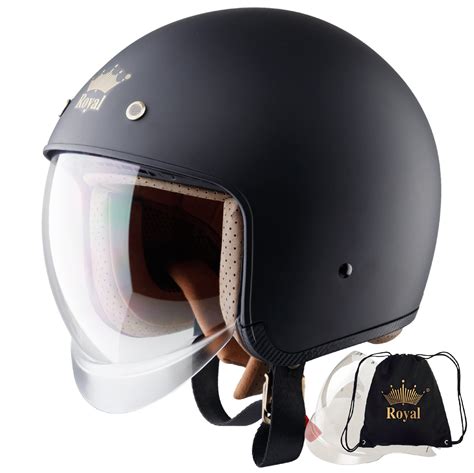 Buy Royal M139 Open Face Motorcycle Helmet - Retro Motorcycle Helmets ...