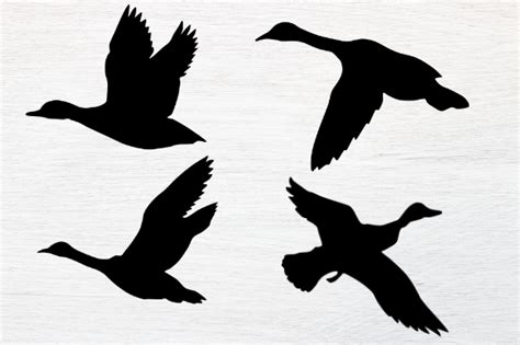 Duck Silhouette, Duck Hunting Silhouette Graphic by rayan · Creative ...