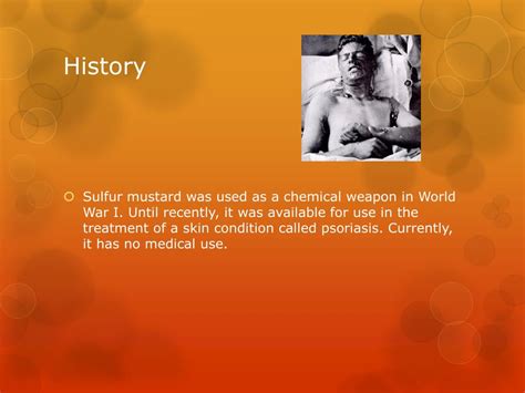 PPT - Sulfur Mustard (Mustard Gas) PowerPoint Presentation, free download - ID:2501962