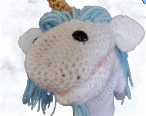 Crochet Unicorn Hand Puppet - Etsy