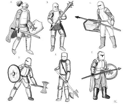 Ryan King - Medieval Knights Design Sketches (Drawing Timelaps)