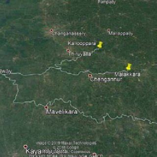 Location of pamba river in Google map view The stretch of Pamba River... | Download Scientific ...