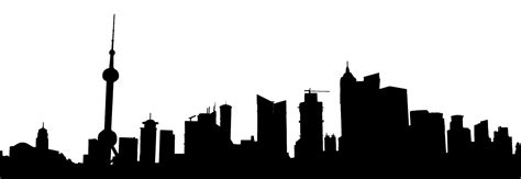 Stock Pictures: Shanghai skyscraper sketches and silhouette