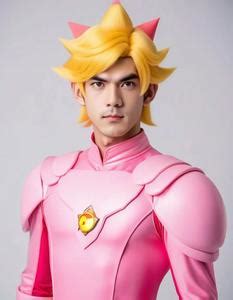 Princess Peach Male Cosplay. Face Swap. Insert Your Face ID:1040009