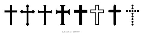 Religious Cross Set Icon Collection Stock Vector (Royalty Free) 1729280491 | Shutterstock