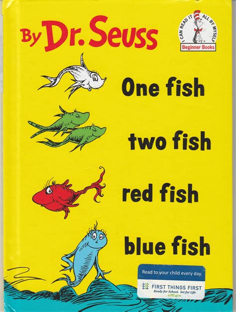 Dr. Seuss One Fish Two Fish Vintage Children's Book | Etsy | Dr seuss books, Beginner books, One ...