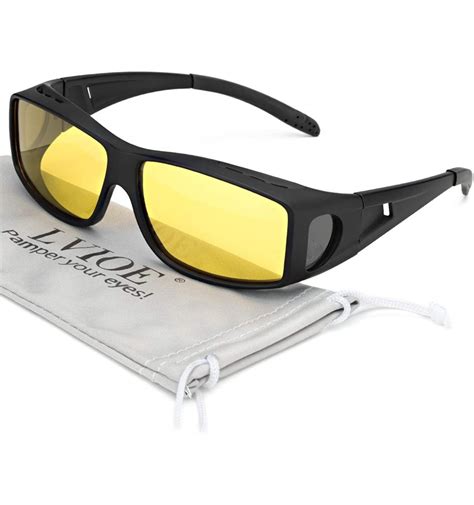 Glasses Prescription Polarized Driving - Matte Black Frame/ Yellow Lens Night-vision Glasses ...