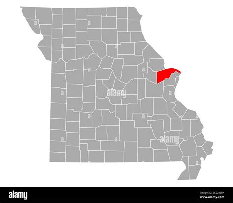 Map of St Charles in Missouri Stock Photo - Alamy