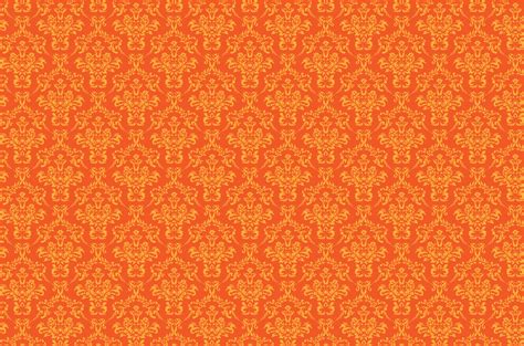 Damask Pattern Background Orange Free Stock Photo - Public Domain Pictures